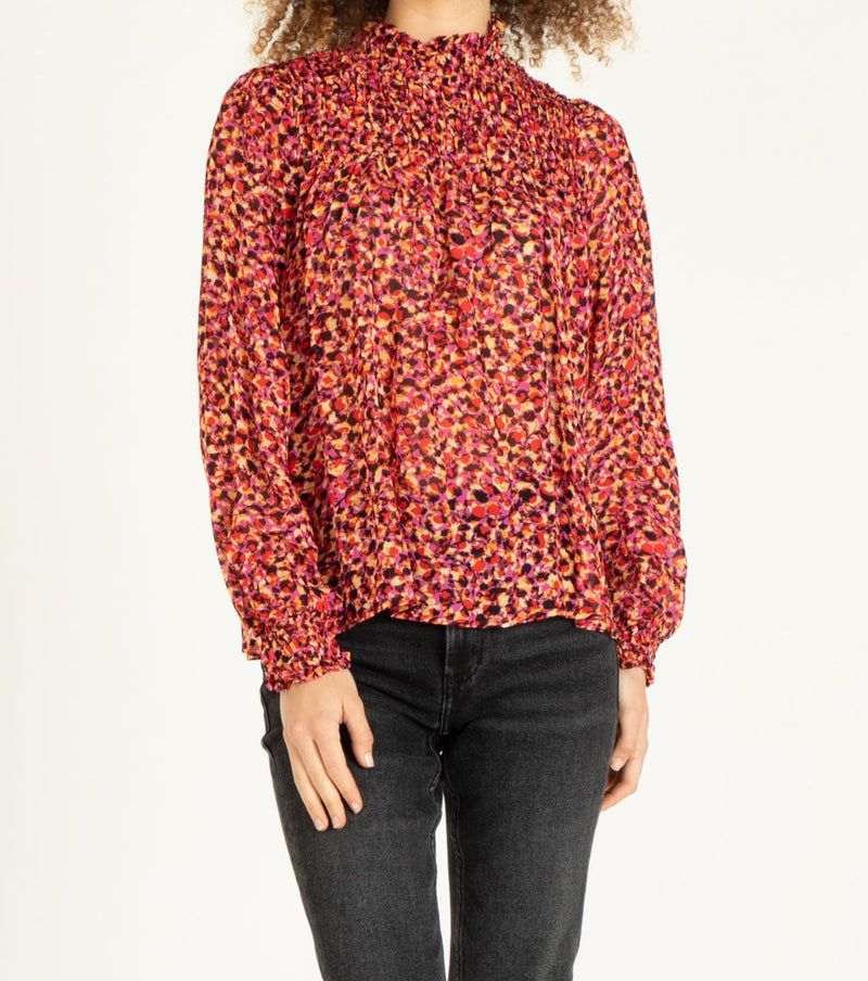 DELIGHT blouse in ying yang floral