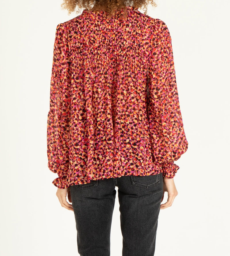 KASSIDY blouse in ying yang floral