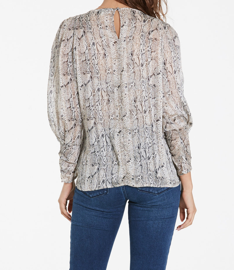 BRAELYN blouse in winter snake