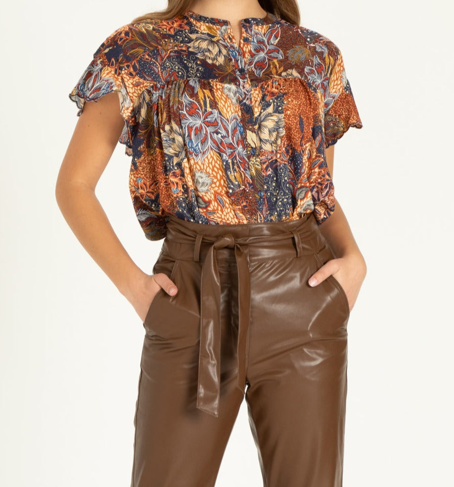 KAYLEIGH blouse top in mystic gardens